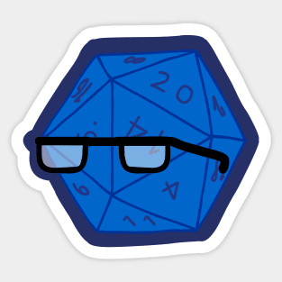 D20 Hipster Sticker